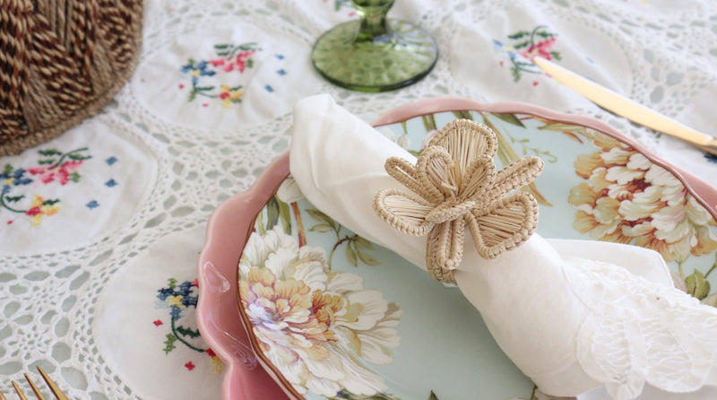 Orchid Napkin Ring: Apple Green
