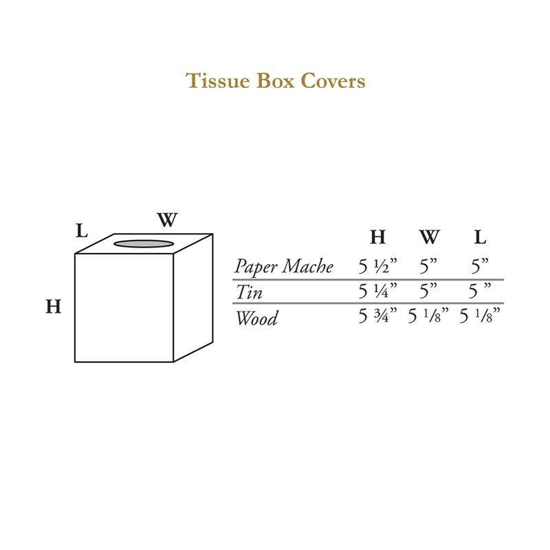 TB9062 Tan Antelope Tissue Box Cover: Paper Mache