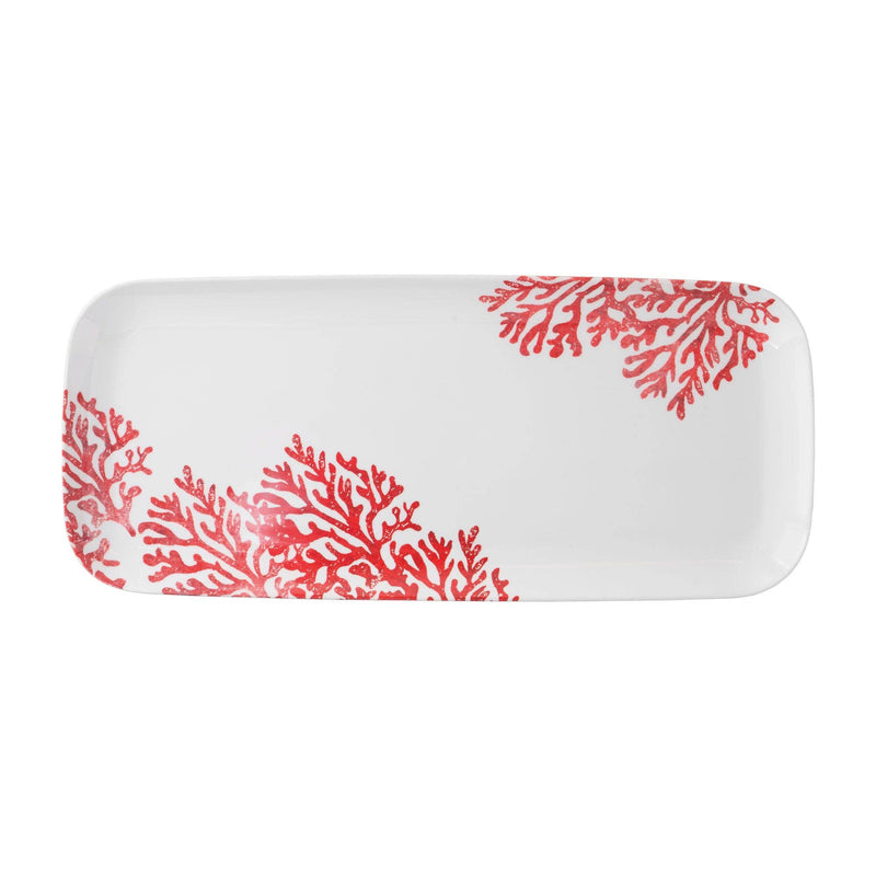 Red Coral 15" Melamine Tray