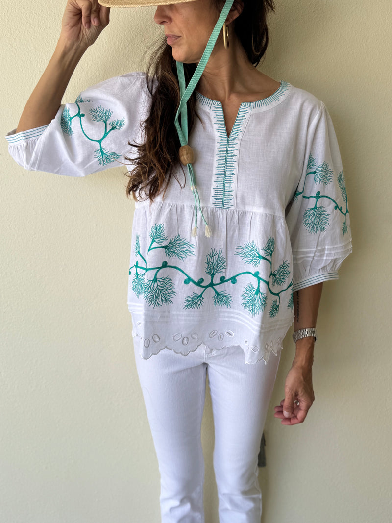 Lyra Embroidered Top