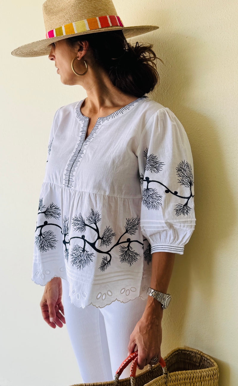 Lyra Embroidered Top