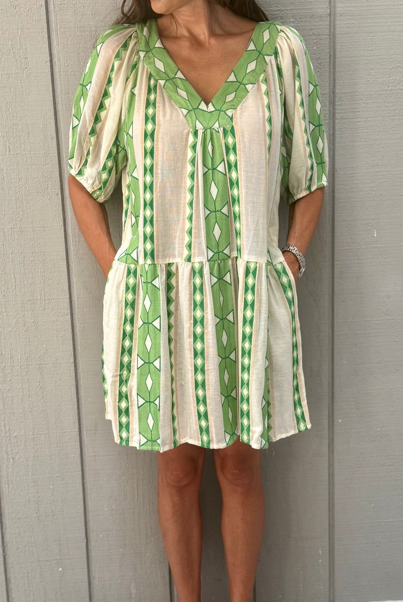 Scarpa Dress Green Jacquard