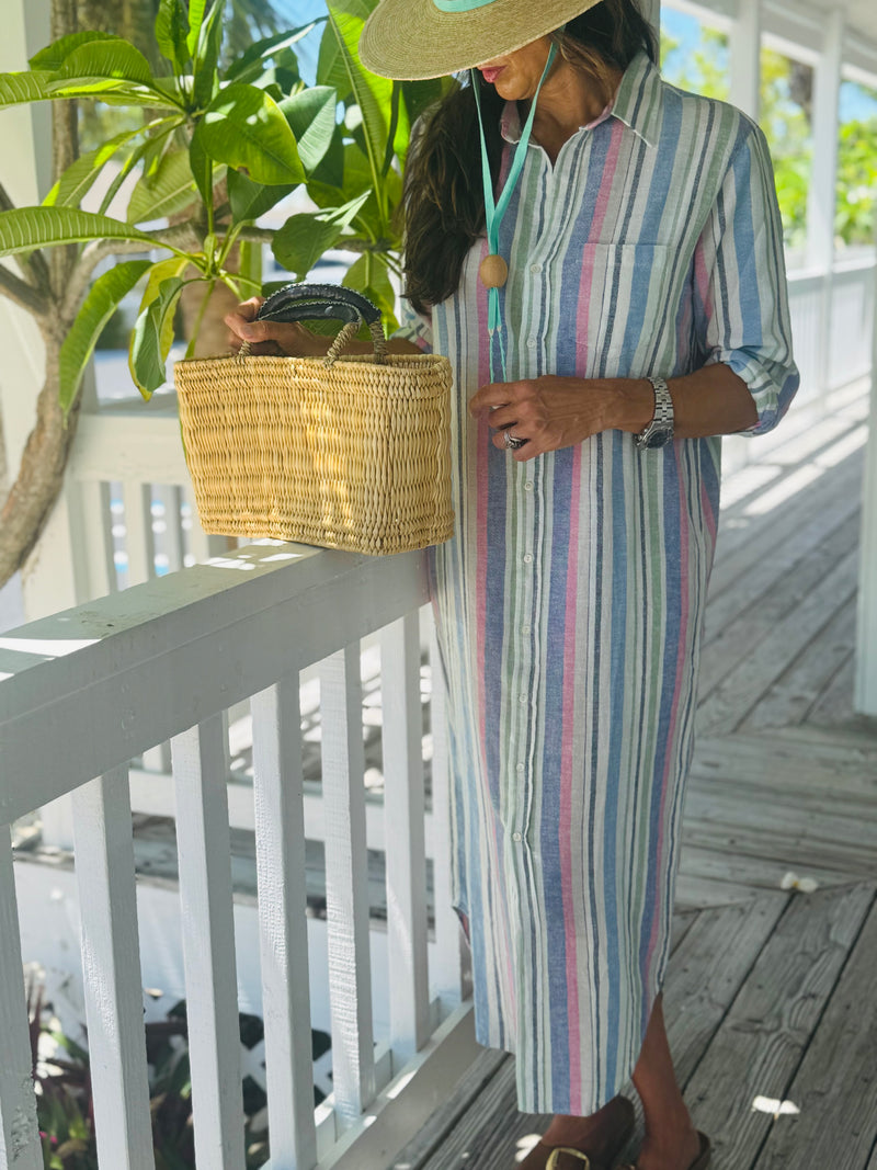 Frankie Dress Multi-Stripe