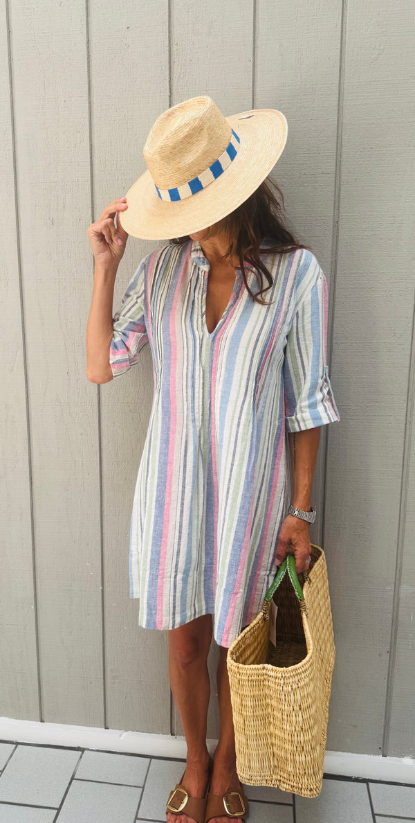Leela Dress Multi-Stripe