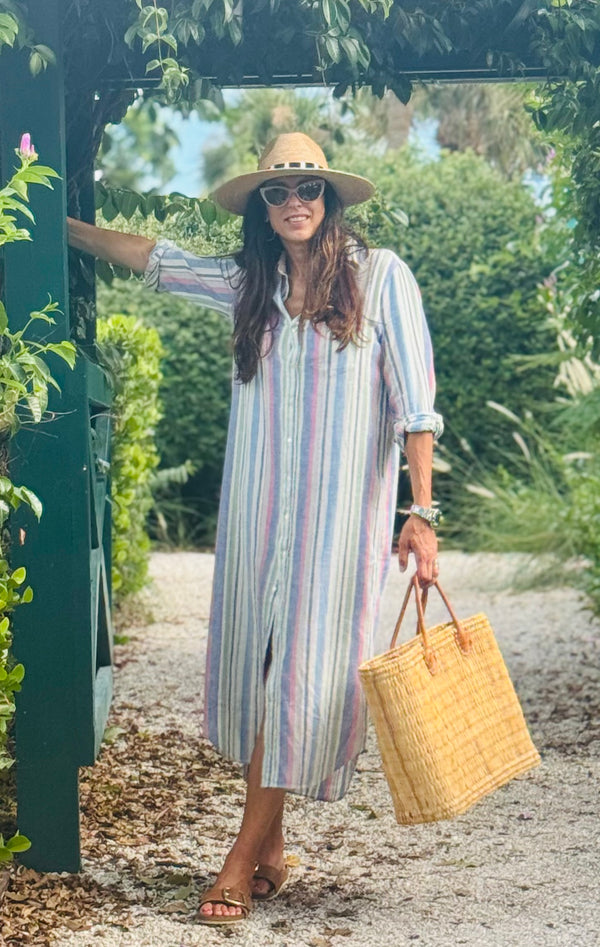 Frankie Dress Multi-Stripe