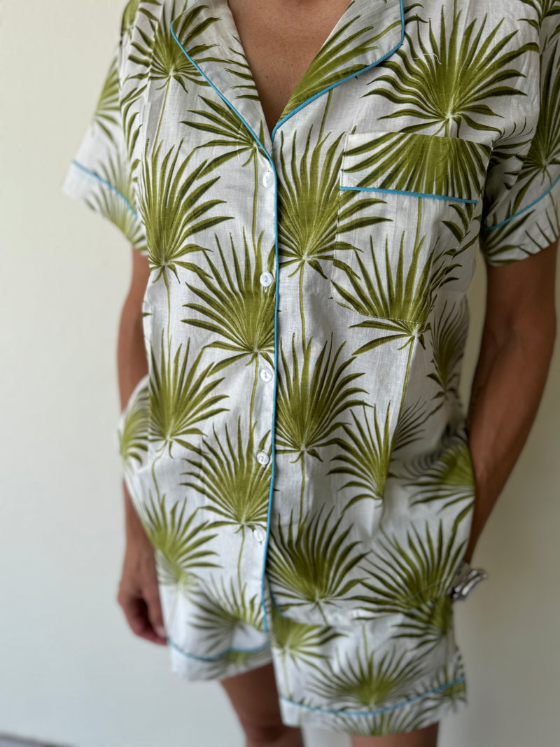 Palm Frond PJ Short Set