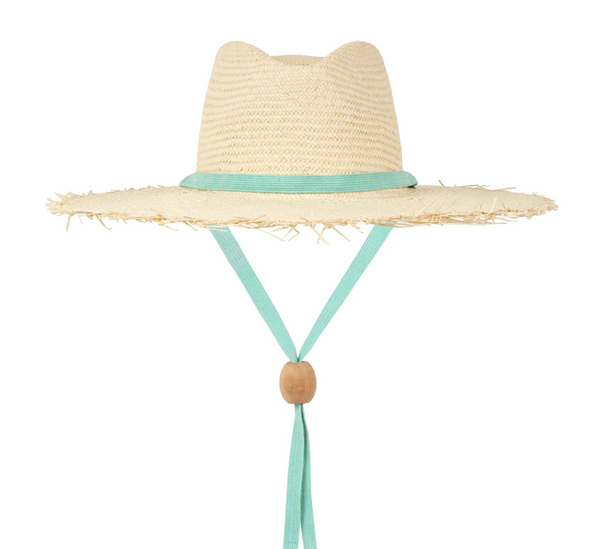 Adriana Wide Brimmed Palm Fringe Hat