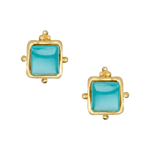 Charlotte Studs - Riviera Teal